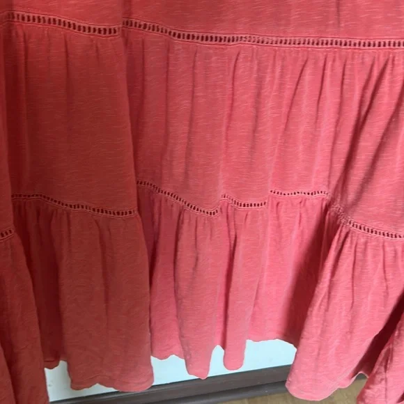 Sundry Coral Colored Tiered Maxi Dress Size 2 - Medium - Picture 6 of 9